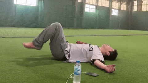 Kicking Legs Lie Down GIF