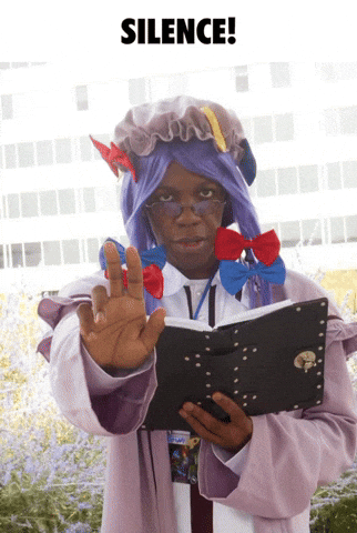 Book Silence GIF