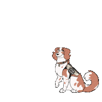 LaynieDrew psd service dog service dogs chronic illustrations Sticker