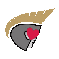 AndersonUniversitySC black gold in love university Sticker