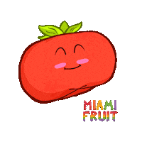 Tropical Fruit Vegan Sticker by Miami Fruit