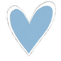 inessamudrova heart blue はーと сердце Sticker