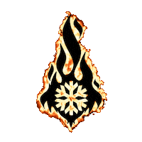 Fire Rain Sticker by Fahrenheit Paradox