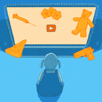 laurenthrybyk tv mindless #youtube #children #tv #zoneout #editorial GIF