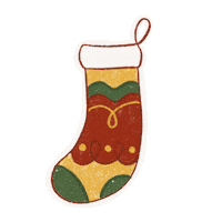 Christmas Sock Sticker