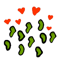 Germs Love Sticker by Poku Meow
