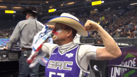 Sacramento Kings Gym GIF by Professional Bull Riders (PBR)