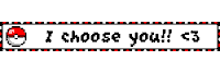 I Choose You Pixel Sticker