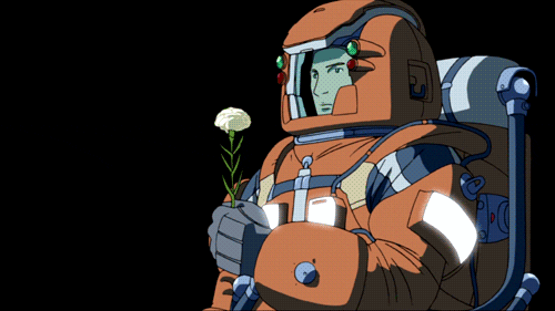 Space Flower GIF