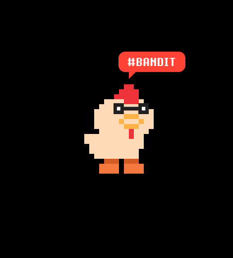 bandits giphyupload pixel pixel art chicken GIF