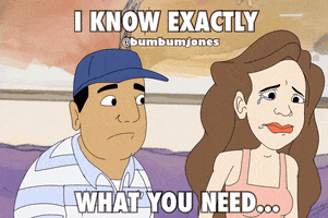 BumBumJones head bang pow GIF