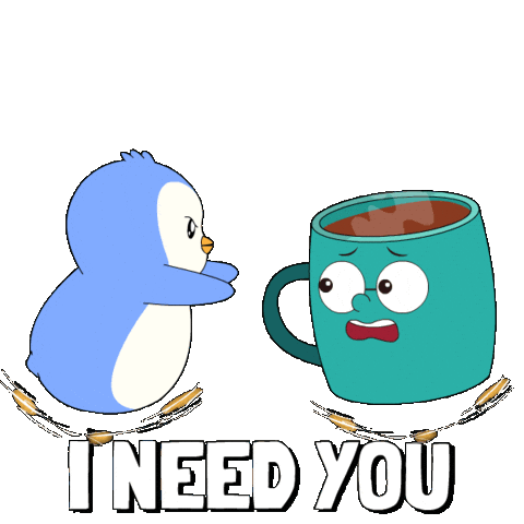 Tired Good Morning Sticker by Pudgy Penguins