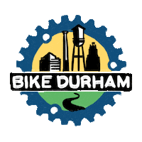 bikedurham logo bike cycling durham Sticker