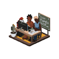 daspretas estudos empreender financas rede fortalece Sticker