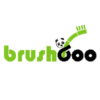 Brushboo vegan panda organic bottle Sticker