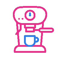 Coffee Work Sticker by HUisHU
