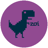 T Rex Dino Sticker by Zoi
