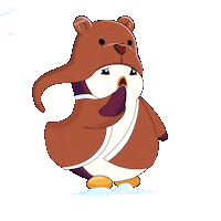 Winter What Sticker by Pudgy Penguins