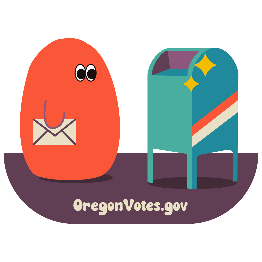 OregonSOS vote election oregon register to vote Sticker