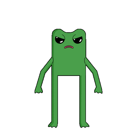 Angry Come On Sticker by fwogs