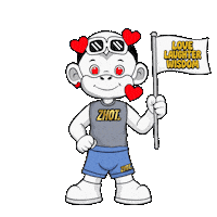 White Flag Love Sticker by Zhot Music