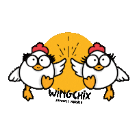 Chicken Wings Sticker by Junbi