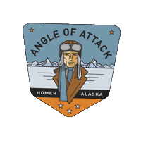 Alaska Flying Sticker by Angle of Attack - Flight Training and Podcast