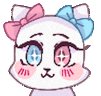magical_yuki happy cat sparkle uwu Sticker