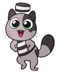 Happy Dance Sticker by Créu Cat