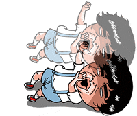 tenkdraws tired dead die faint GIF