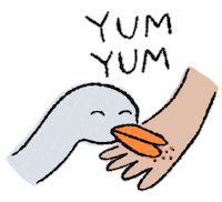 Hand Feeding Eating Sticker
