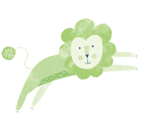 loewenzahnorganics baby green animal kids Sticker