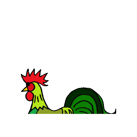 Rooster Chickens Sticker