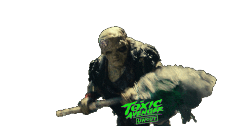 Toxic Avenger Throw Sticker by Signature Entertainment