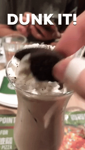 ThePointHKG drink pizza shake dunk GIF