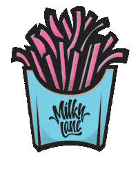 french fries Sticker by Milky Lane