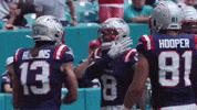 High Five Stefon Diggs GIF by New England Patriots