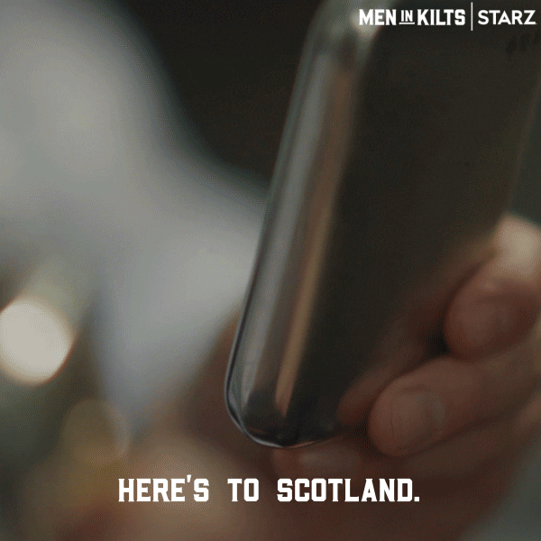 Sam Heughan Drinking GIF by Men in Kilts: A Roadtrip with Sam and Graham
