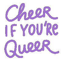 nontirakigle pride cheer queer dyke Sticker