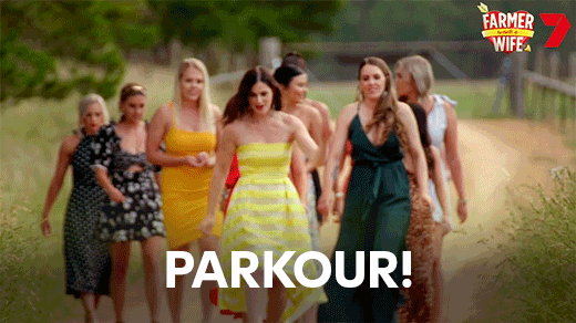 Heels Parkour GIF by Channel 7