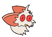 Nervous Red Eyes Sticker