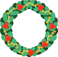 Blinking Merry Christmas Sticker
