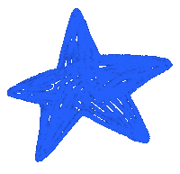 allisonmckeen blue star shine draw Sticker