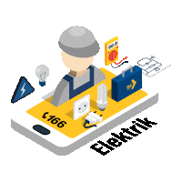 Elektrik Sticker by 166 Transportation and Logistics