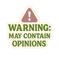 Opinons Warning Sticker by NZ Collab