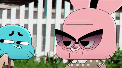 Creatomancer786 giphygifmaker the amazing world of gumball the kiss gumball watterson GIF