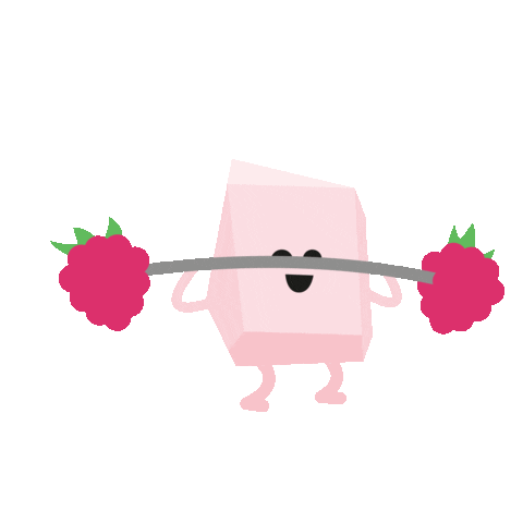 Pink Weightlifting Sticker by Duschbrocken