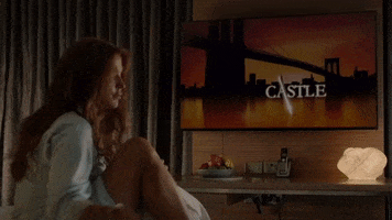 abcnetwork abc castle watching tv reef break GIF