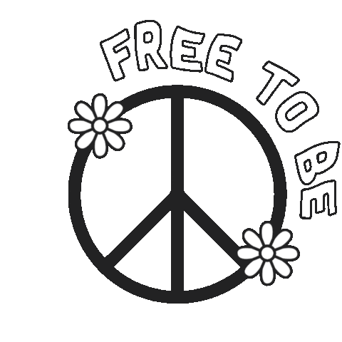 Free To Be Sticker by happy nation
