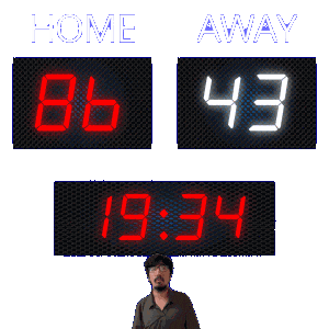 43 Away Sticker